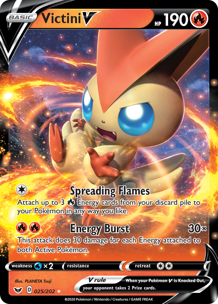 Victini V (025/202) [Sword & Shield: Base Set] | Exor Games Truro