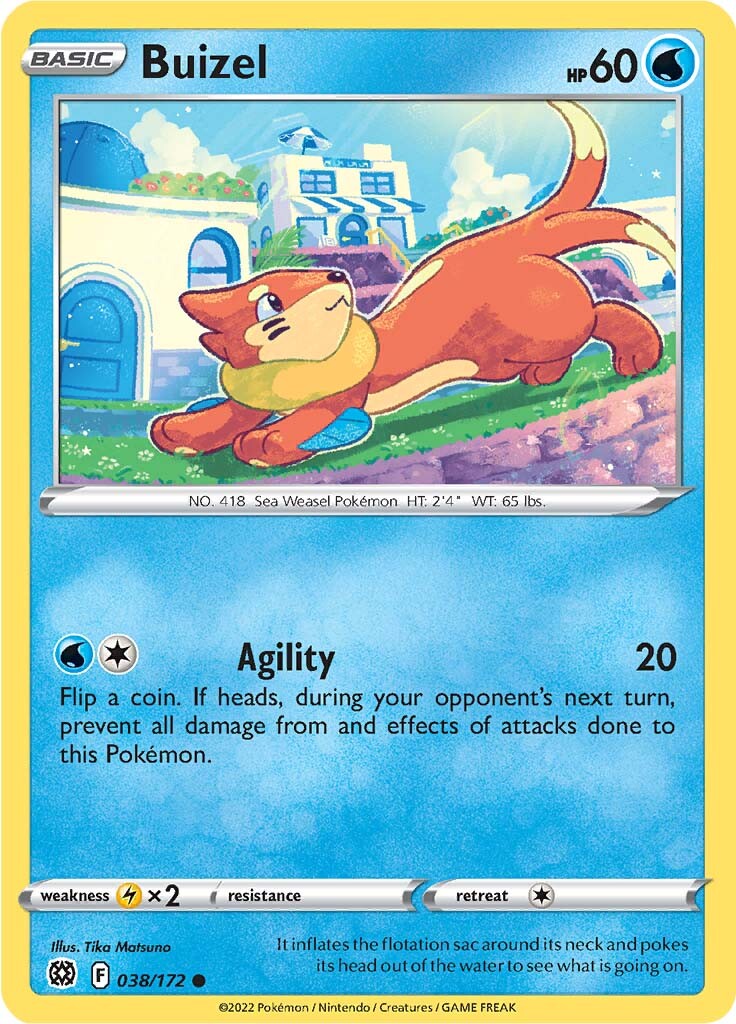 Buizel (038/172) [Sword & Shield: Brilliant Stars] | Exor Games Truro