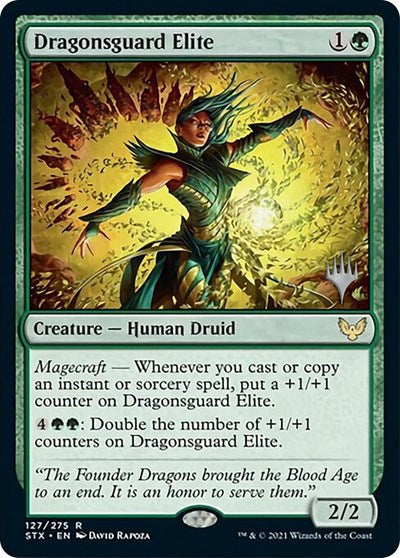 Dragonsguard Elite (Promo Pack) [Strixhaven: School of Mages Promos] | Exor Games Truro