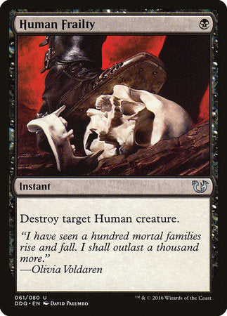 Human Frailty [Duel Decks: Blessed vs. Cursed] | Exor Games Truro
