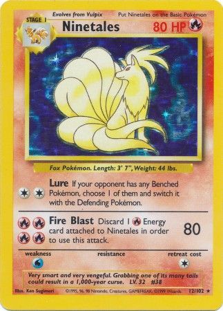 Ninetales (12/102) [Base Set Unlimited] | Exor Games Truro