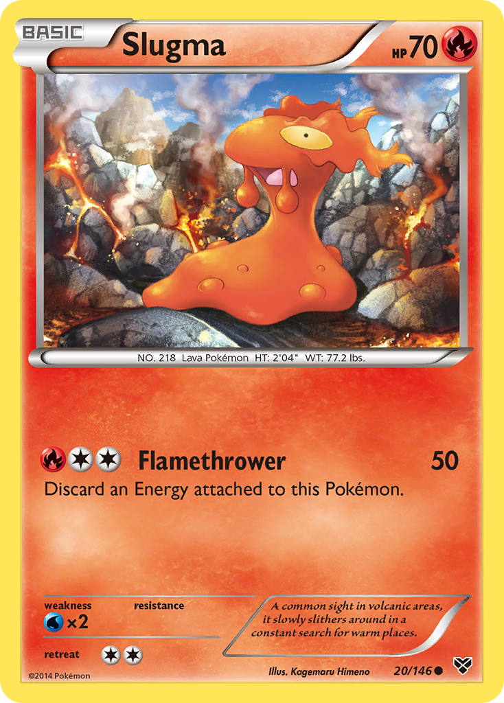 Slugma (20/146) [XY: Base Set] | Exor Games Truro