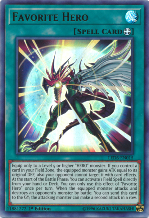 Favorite Hero [LED6-EN015] Ultra Rare | Exor Games Truro