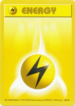 Lightning Energy (100/102) [Base Set Shadowless Unlimited] | Exor Games Truro