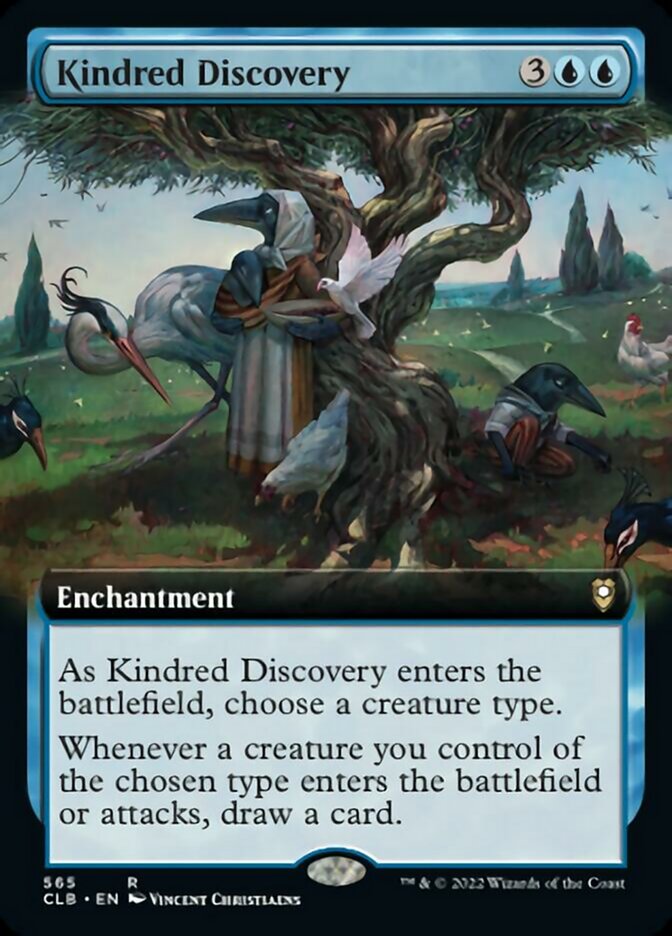 Kindred Discovery (Extended Art) [Commander Legends: Battle for Baldur's Gate] | Exor Games Truro