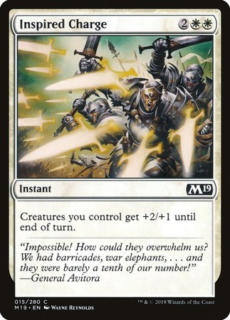 Inspired Charge [Core Set 2019] | Exor Games Truro