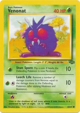 Venonat (63/64) [Jungle Unlimited] | Exor Games Truro