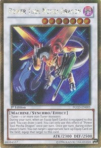 Power Tool Mecha Dragon [PGLD-EN005] Gold Secret Rare | Exor Games Truro