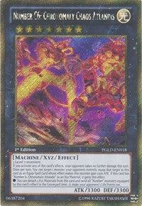 Number C6: Chronomaly Chaos Atlandis [PGLD-EN018] Gold Secret Rare | Exor Games Truro