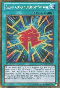 Gagaga Academy Emergency Network [PGLD-EN028] Gold Secret Rare | Exor Games Truro