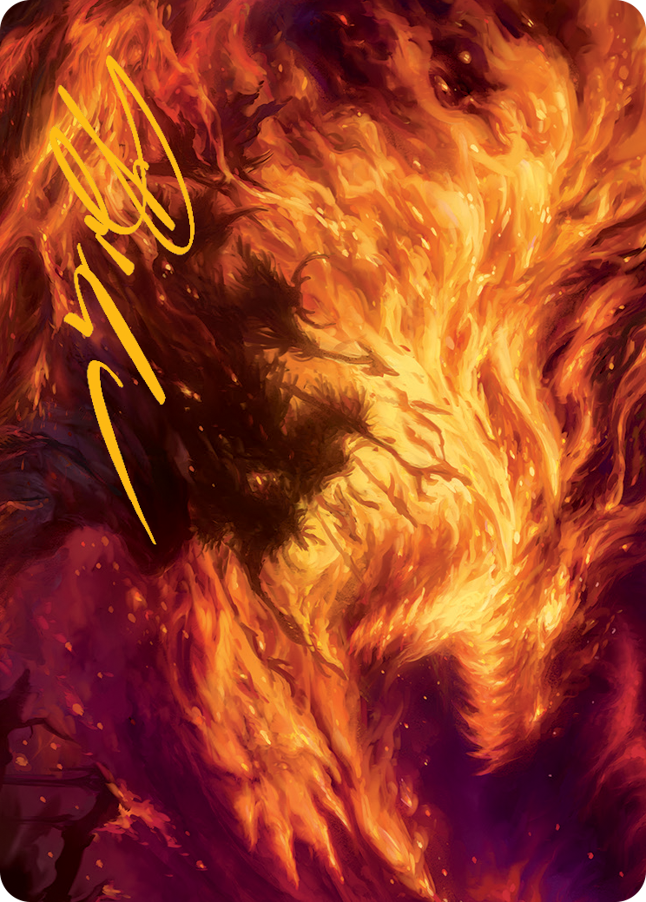Stoke the Flames Art Card (Gold-Stamped Signature) [March of the Machine Art Series] | Exor Games Truro