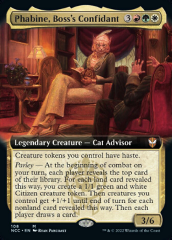 Phabine, Boss's Confidant (Extended Art) [Streets of New Capenna Commander] | Exor Games Truro