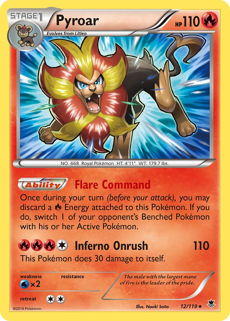 Pyroar (12/119) (Theme Deck Exclusive) [XY: Phantom Forces] | Exor Games Truro