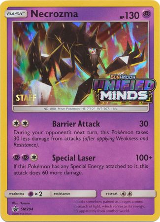 Necrozma (SM204) (Staff Prerelease Promo) [Sun & Moon: Black Star Promos] | Exor Games Truro