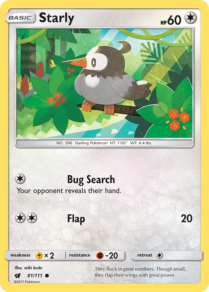 Starly (81/111) [Sun & Moon: Crimson Invasion] | Exor Games Truro