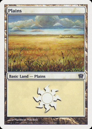 Plains (332) [Ninth Edition] | Exor Games Truro