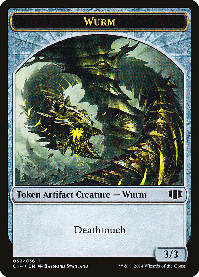 Wurm (032/036) // Goat Double-sided Token [Commander 2014 Tokens] | Exor Games Truro