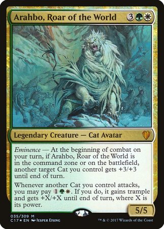 Arahbo, Roar of the World [Commander 2017] | Exor Games Truro