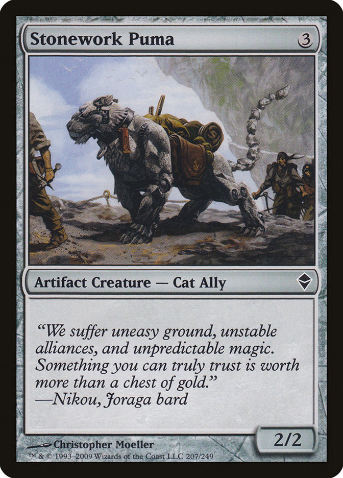 Stonework Puma [Zendikar] | Exor Games Truro