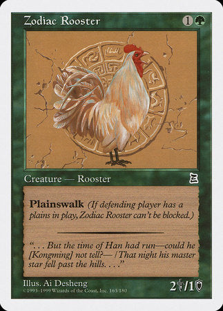 Zodiac Rooster [Portal Three Kingdoms] | Exor Games Truro