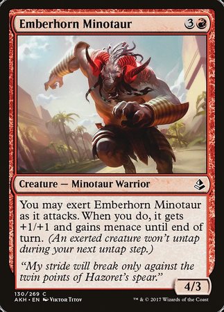 Emberhorn Minotaur [Amonkhet] | Exor Games Truro