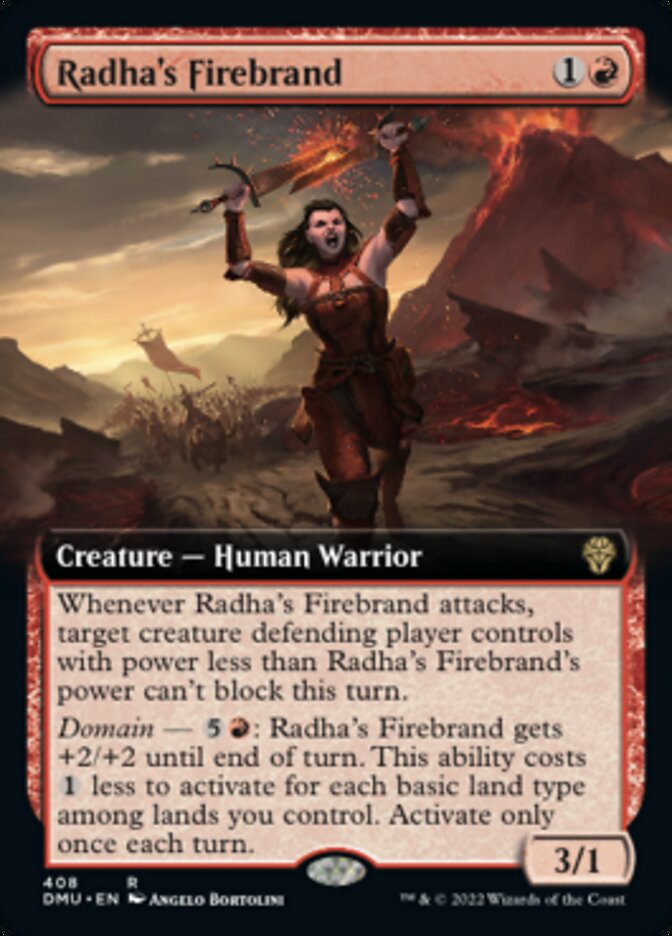 Radha's Firebrand (Extended Art) [Dominaria United] | Exor Games Truro