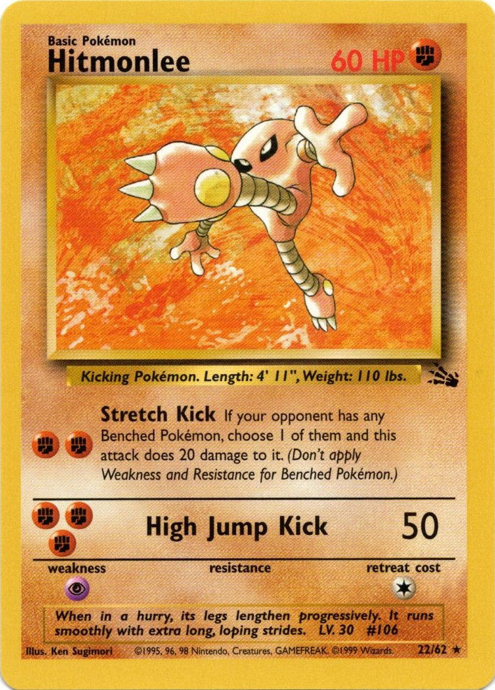 Hitmonlee (22/62) [Fossil Unlimited] | Exor Games Truro