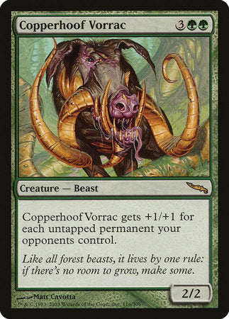 Copperhoof Vorrac [Mirrodin] | Exor Games Truro