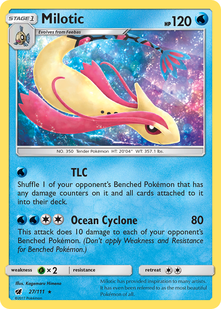 Milotic (27/111) [Sun & Moon: Crimson Invasion] | Exor Games Truro