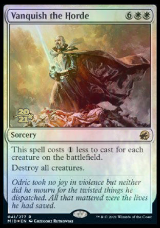 Vanquish the Horde [Innistrad: Midnight Hunt Prerelease Promos] | Exor Games Truro