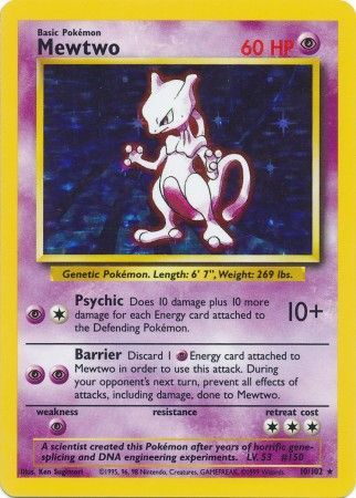 Mewtwo (10/102) [Base Set Unlimited] | Exor Games Truro