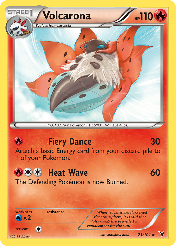 Volcarona (21/101) [Black & White: Noble Victories] | Exor Games Truro