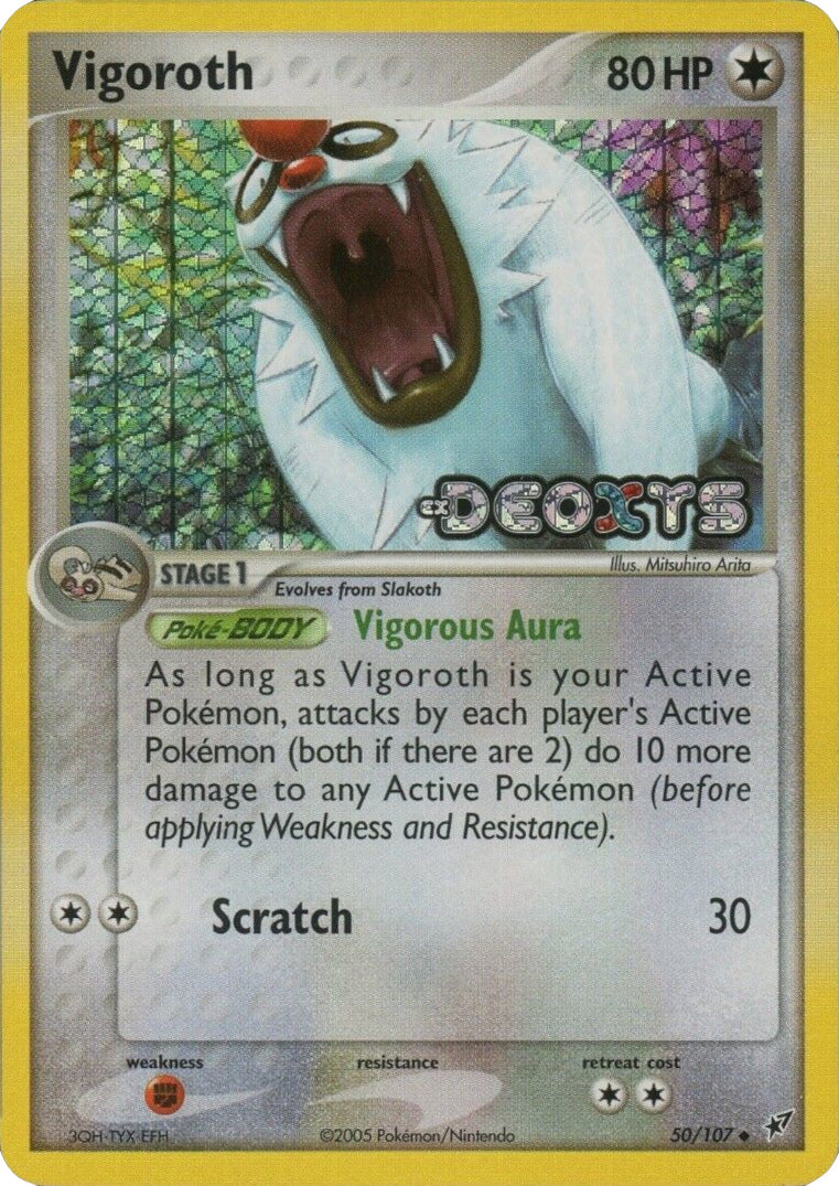 Vigoroth (50/107) (Stamped) [EX: Deoxys] | Exor Games Truro