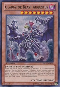 Gladiator Beast Augustus [PRIO-EN030] Rare | Exor Games Truro