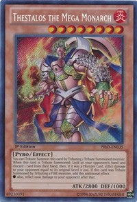 Thestalos the Mega Monarch [PRIO-EN035] Secret Rare | Exor Games Truro