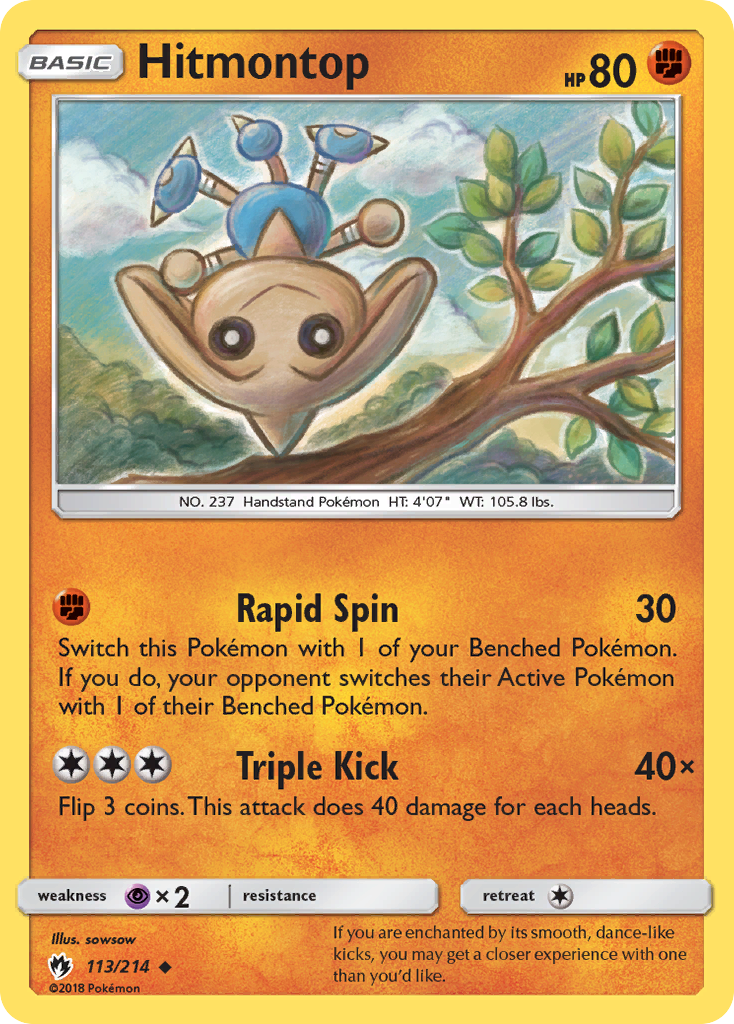 Hitmontop (113/214) [Sun & Moon: Lost Thunder] | Exor Games Truro