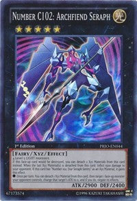 Number C102: Archfiend Seraph [PRIO-EN044] Super Rare | Exor Games Truro