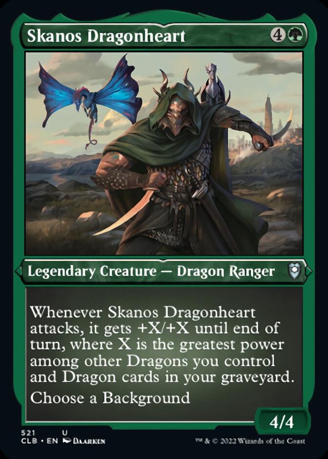 Skanos Dragonheart (Foil Etched) [Commander Legends: Battle for Baldur's Gate] | Exor Games Truro