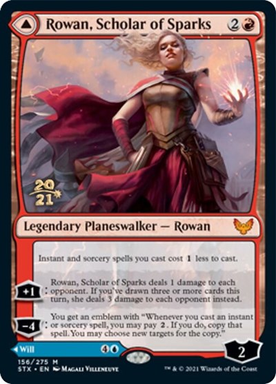 Rowan, Scholar of Sparks // Will, Scholar of Frost [Strixhaven: School of Mages Prerelease Promos] | Exor Games Truro