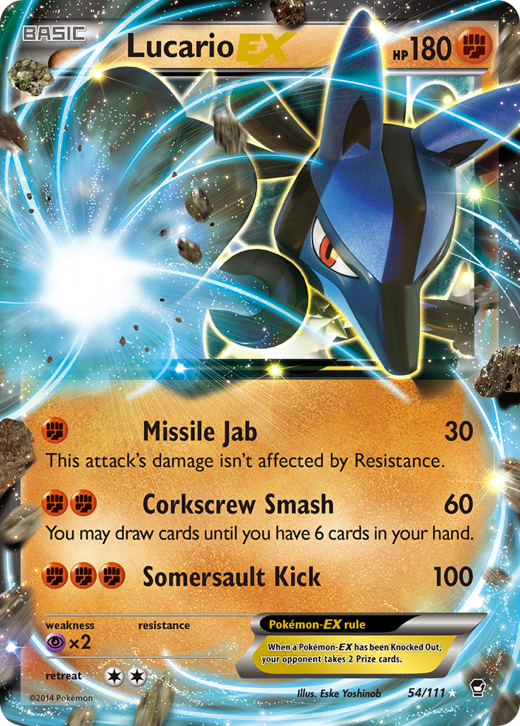 Lucario EX (54/111) [XY: Furious Fists] | Exor Games Truro