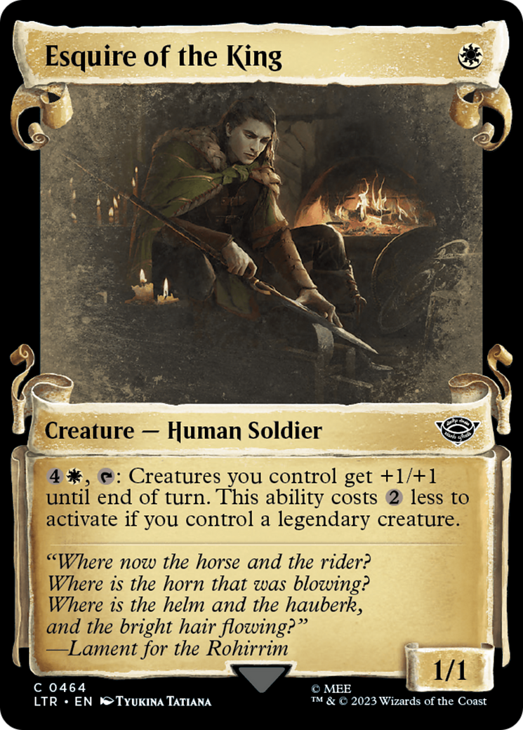 Esquire of the King [The Lord of the Rings: Tales of Middle-Earth Showcase Scrolls] | Exor Games Truro