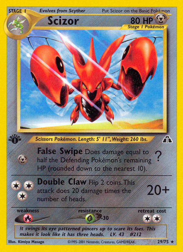 Scizor (29/75) [Neo Discovery 1st Edition] | Exor Games Truro