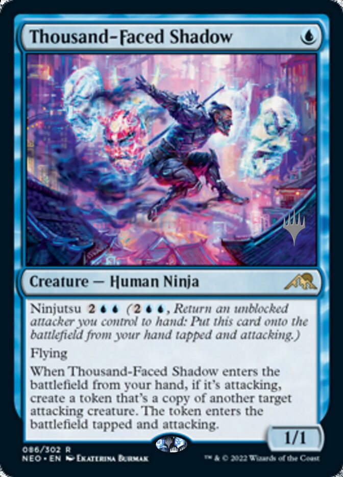 Thousand-Faced Shadow (Promo Pack) [Kamigawa: Neon Dynasty Promos] | Exor Games Truro