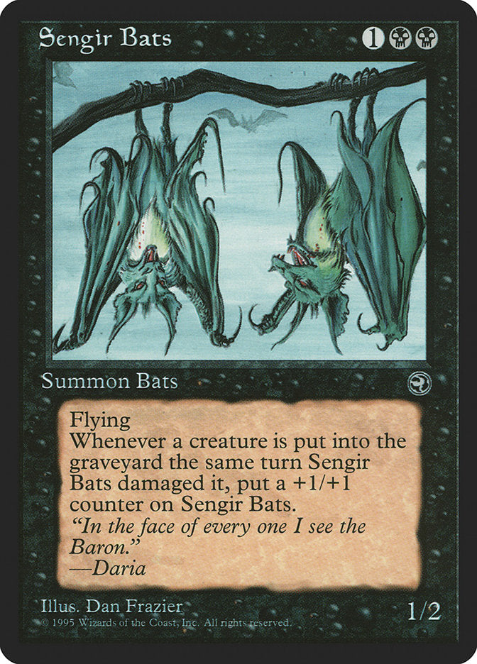 Sengir Bats (Daria Flavor Text) [Homelands] | Exor Games Truro