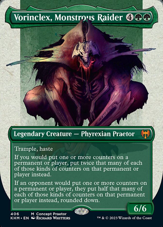 Vorinclex, Monstrous Raider (Borderless Concept Praetors) [Phyrexia: All Will Be One] | Exor Games Truro