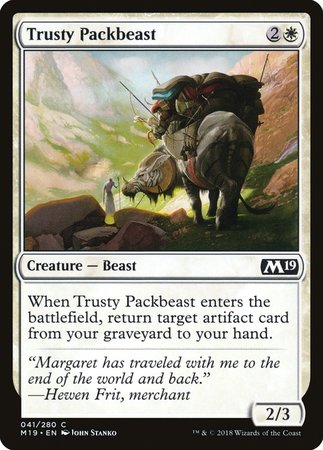 Trusty Packbeast [Core Set 2019] | Exor Games Truro