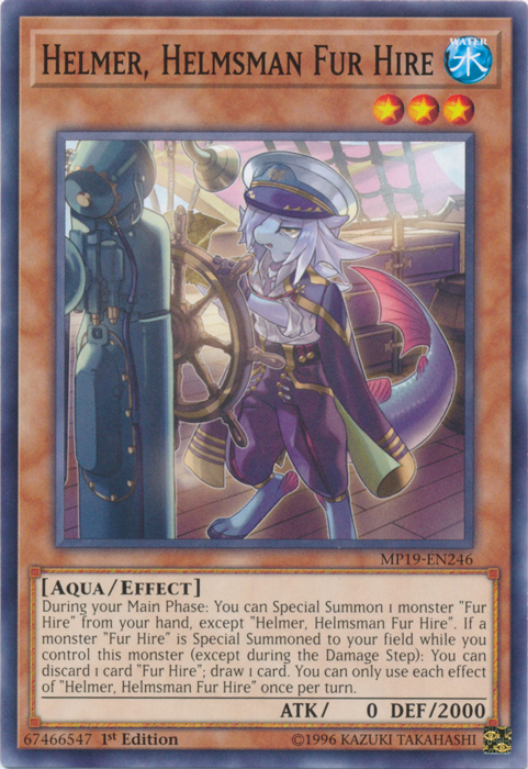 Helmer, Helmsman Fur Hire [MP19-EN246] Common | Exor Games Truro