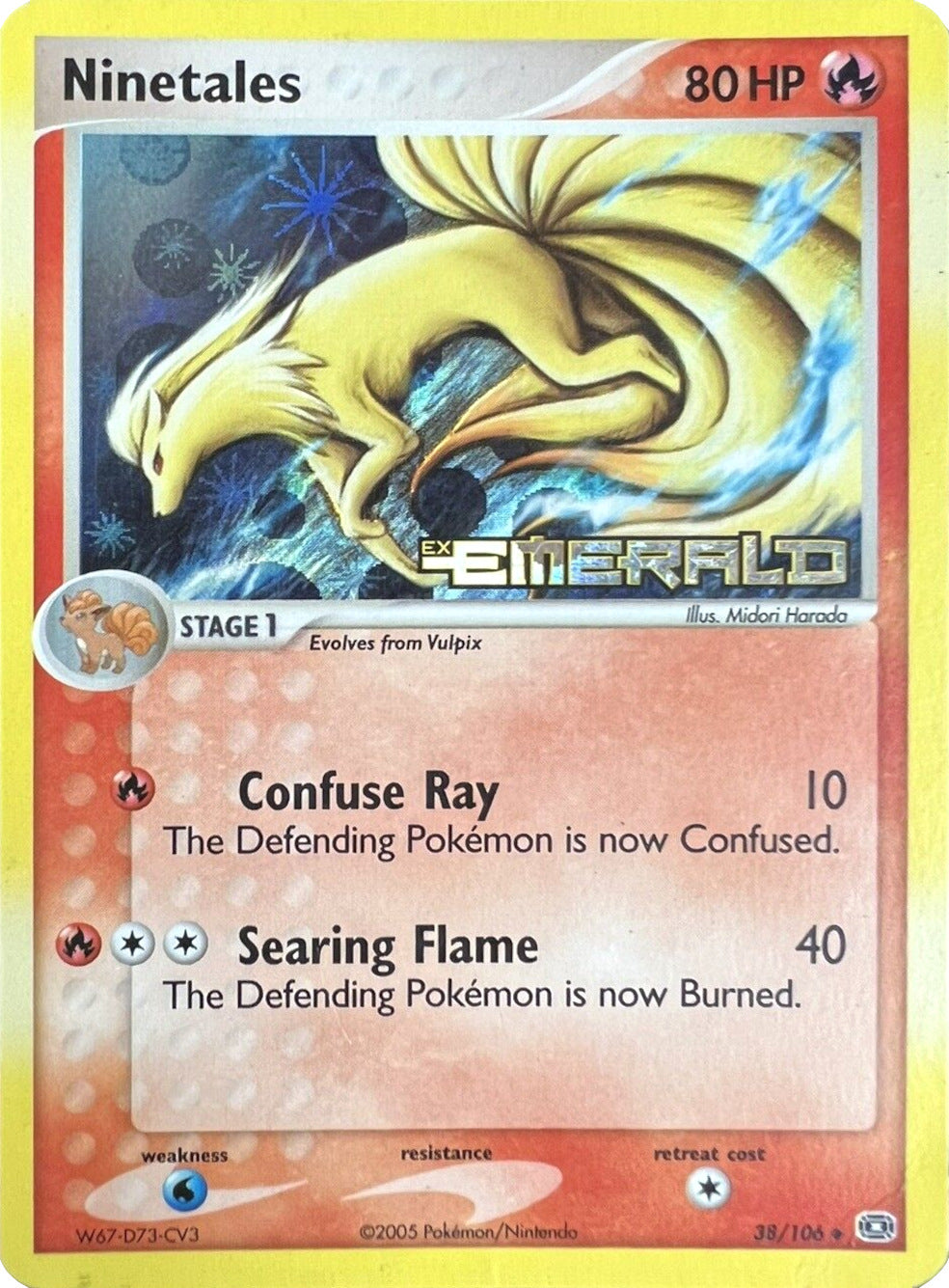 Ninetales (38/106) (Stamped) [EX: Emerald] | Exor Games Truro