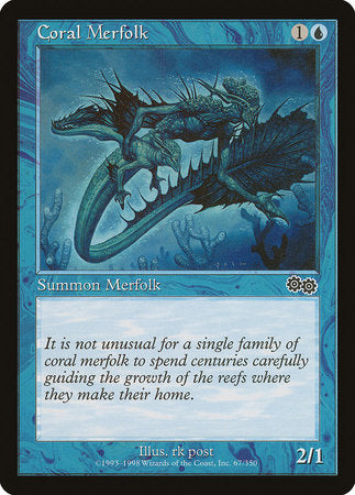 Coral Merfolk [Urza's Saga] | Exor Games Truro