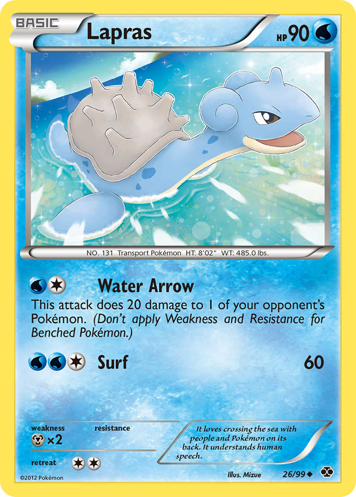 Lapras (26/99) [Black & White: Next Destinies] | Exor Games Truro